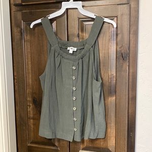 NWOT- Never worn- Green tank- M purchased at a boutique